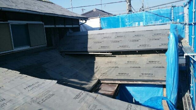 1427521714521屋根下地防水材シート設置 屋根リフォーム工事 加古川市