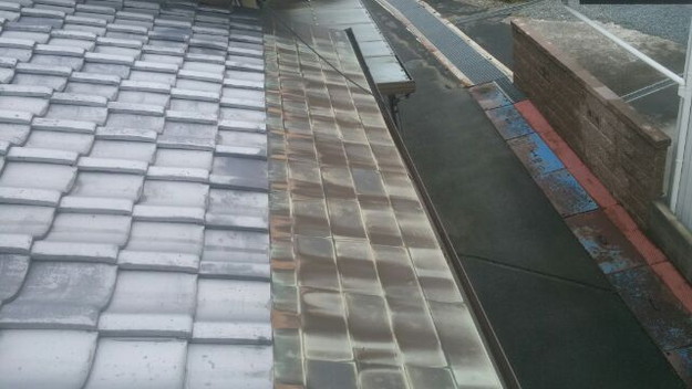 一文字銅板葺きからガルバリウム屋根へ 神戸 明石 加古川の屋根 瓦リフォーム工事業者 株 大西瓦