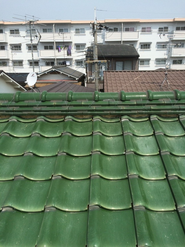 屋根ズレ防止、台風対策工事ラバーロック屋根補強工事1429233529601