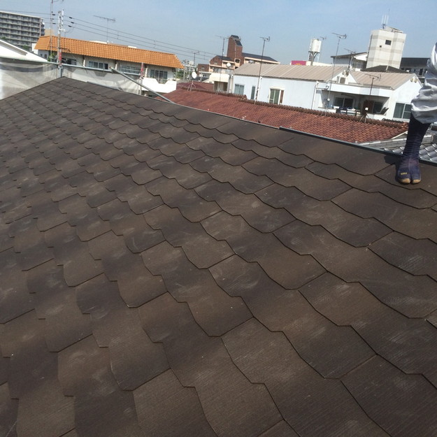 屋根材敷設完了1432902558023