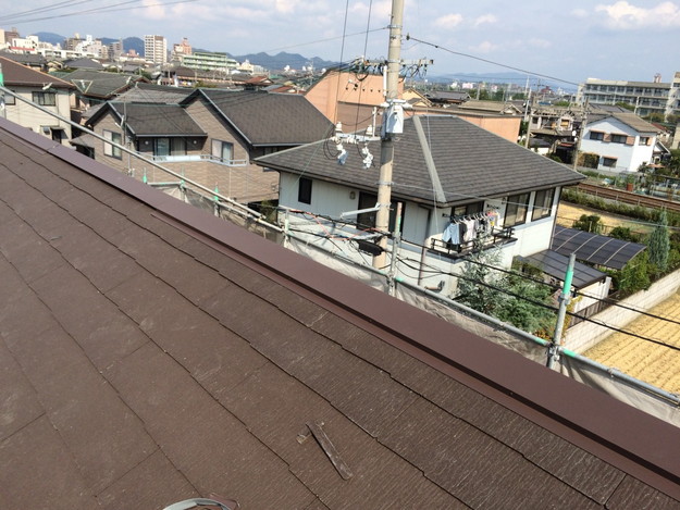 新築屋根工事と太陽光ソーラーパネル設置工事1443837732407