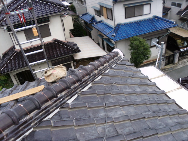 棟瓦箇所雨漏り対策屋根修理DSCI0401