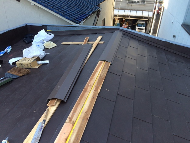 カバー工法工事による屋根のリフォーム1450663618864