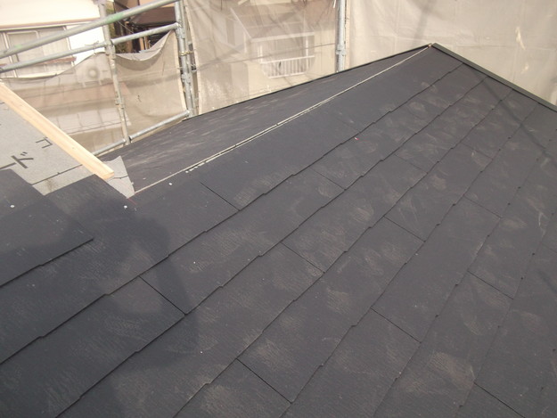 新しいカラーベスト屋根材敷設リフォーム完了までDSCF2571