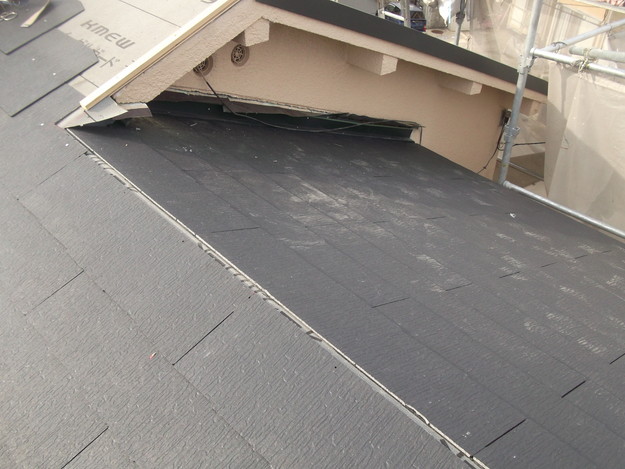 新しいカラーベスト屋根材敷設リフォーム完了までDSCF2572