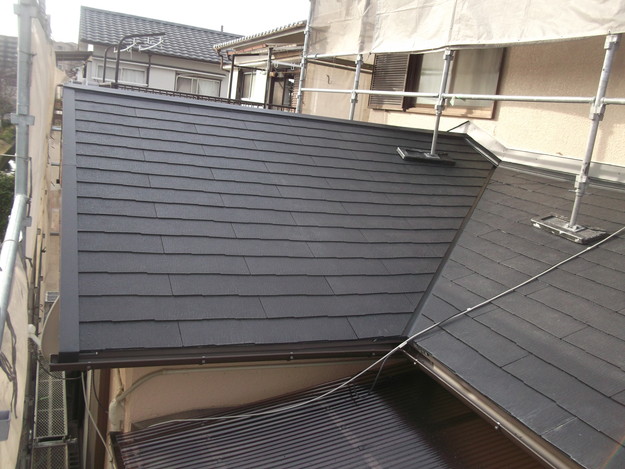 和風から洋風の屋根リフォーム葺き替え工事完了DSCF2676