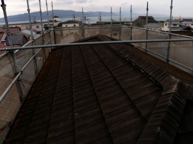 屋根のリフォーム葺き替え工事施工前DSCI1091