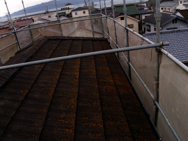 屋根のリフォーム葺き替え工事施工前DSCI1093