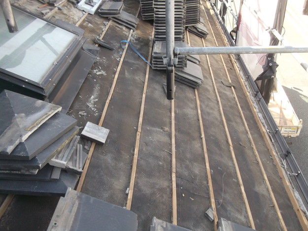 屋根のリフォーム葺き替え工事既存屋根解体DSCF4192
