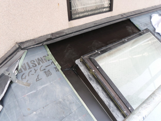 屋根のリフォーム葺き替え工事防水ルーフィングシート敷設DSCI1278