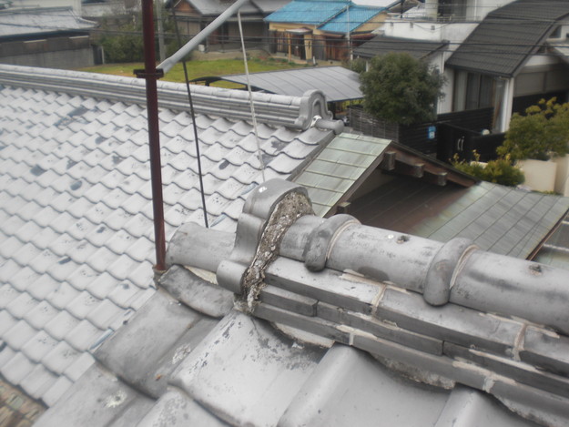 雨漏り・台風対策屋根メンテナンス工事施工前CIMG2404
