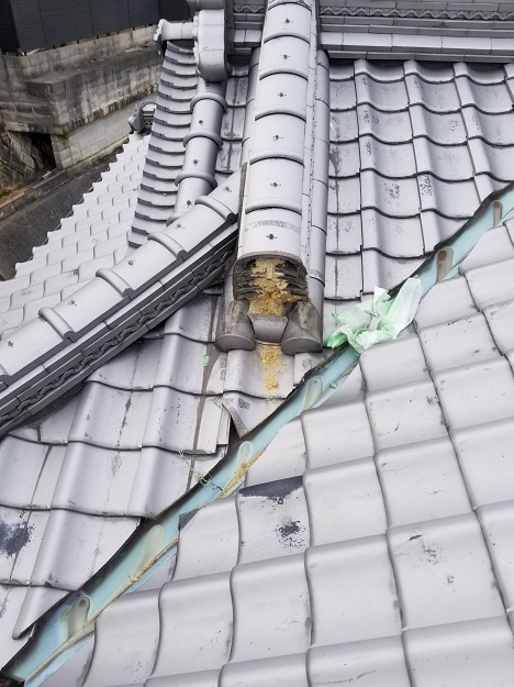 台風災害箇所補修 鬼瓦復旧工事 明石市 神戸 明石 加古川の屋根 瓦リフォーム工事業者 株 大西瓦 台風災害箇所補修 鬼瓦復旧工事 明石市 神戸 明石 加古川の屋根 瓦リフォーム工事業者 株 大西瓦