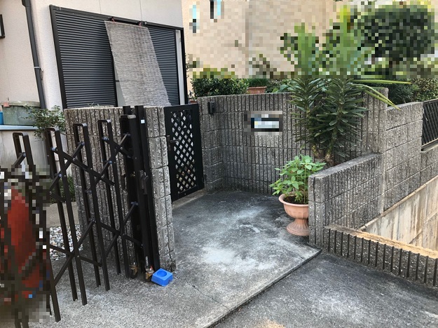 外構および門扉取付け工事 明石市 神戸 明石 加古川の屋根 瓦リフォーム工事業者 株 大西瓦