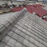 屋根工事（大屋根・下屋根棟積み直し、漆喰）（神戸市）