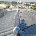 大屋根メンテナンス工事【棟積み直し・谷板金交換】（明石市）