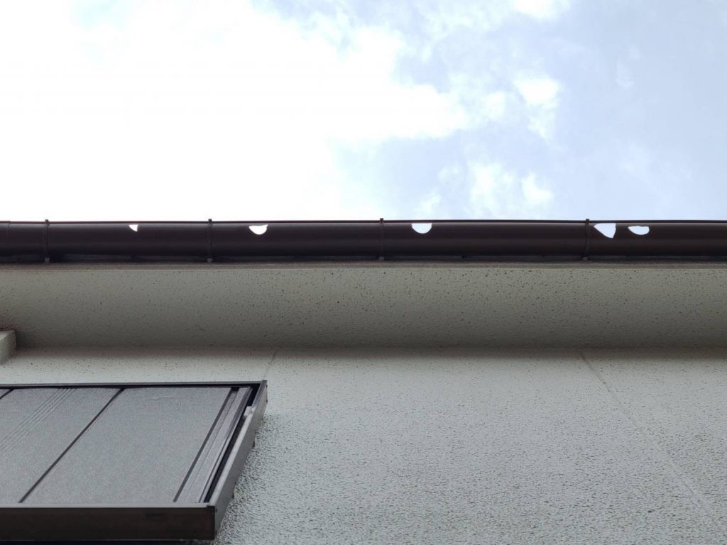 雹(ひょう)　樋(とい)