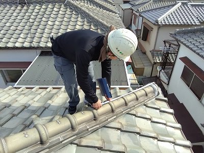 和瓦(釉薬瓦)　ハイシルバー