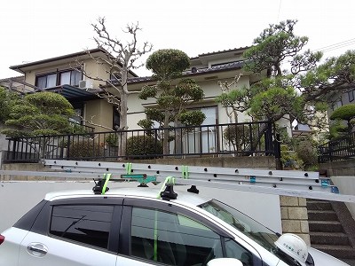 無料屋根点検　現場