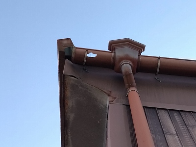半丸樋(とい) 雹(ひょう)