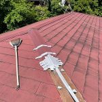 明石市　強風でカラーベスト屋根の棟包み板金が飛散して屋根修繕のご依頼を頂きました