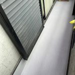 加古川市のお客様邸　2ヵ所あるベランダの劣化とひび割れが気になるため、防水を希望