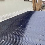 明石市のお客様邸　波板張り替え工事