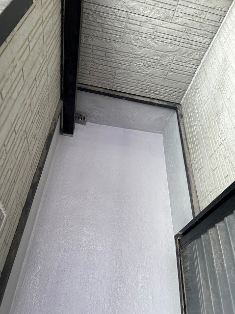 ベランダ防水　完成