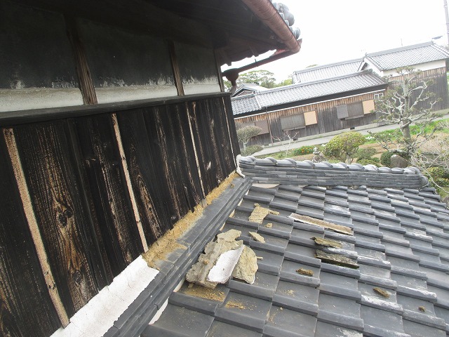 神戸市　外壁漆喰剥がれ