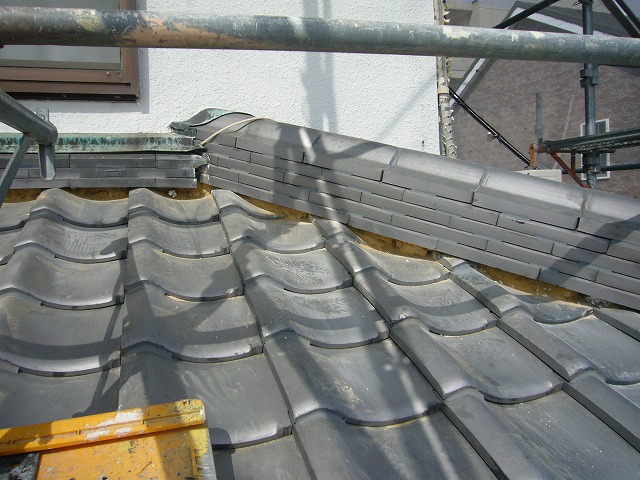 既存漆喰ハツり