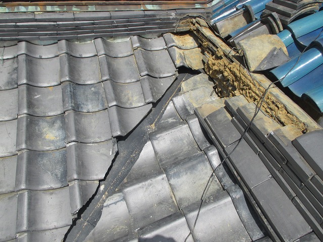 加古川市　干渉瓦復旧