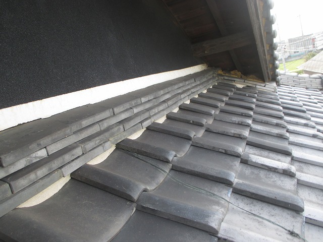 加古川市　既存壁際漆喰箇所