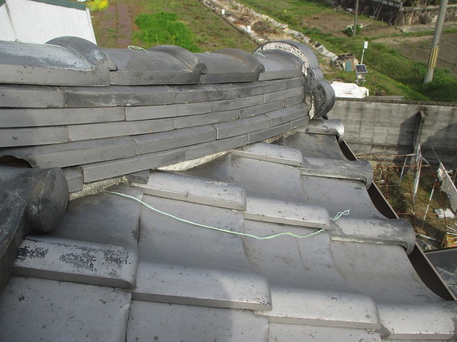 加古川市　経年劣化漆喰箇所