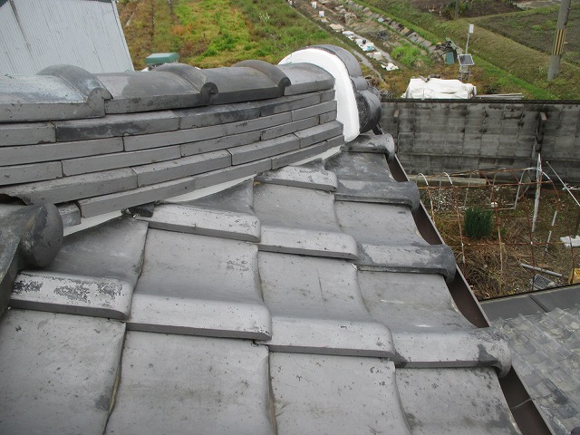 加古川市　漆喰塗り直し施工