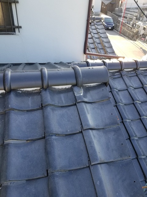 明石市　棟施工　7寸丸一発仕上げ