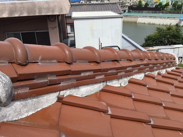 明石市 棟部の既存状態