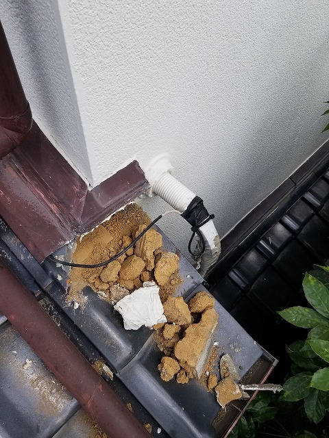 明石市　出隅瓦バラシ