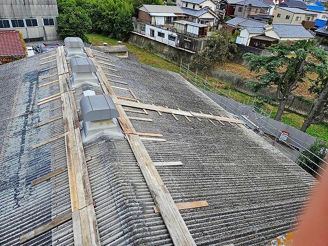 高砂市　工場　大波スレート