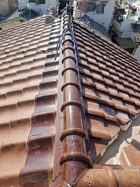 明石市 仕上げの棟瓦施工と納まりの最終調整