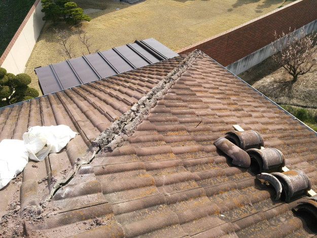 加古川市 棟瓦撤去