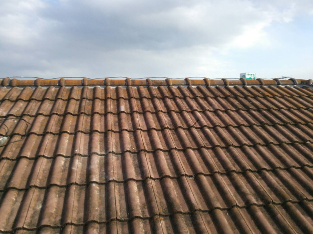 加古川市 棟瓦補強工事完了写真