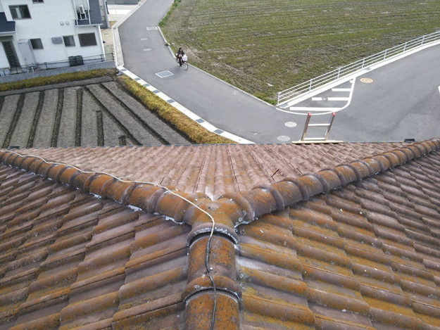 加古川市 棟瓦補強工事完了写真