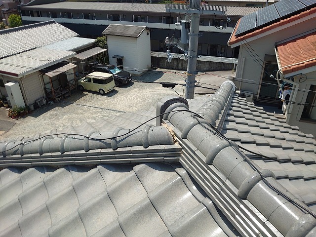 明石市　三又部分の接合部　漆喰