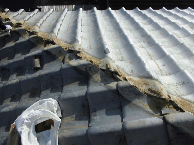 明石市　施工中　解体　棟