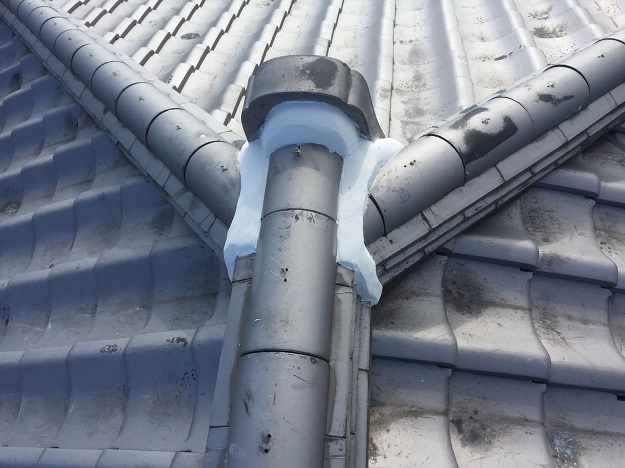 明石市　施工完了　積み直し　漆喰