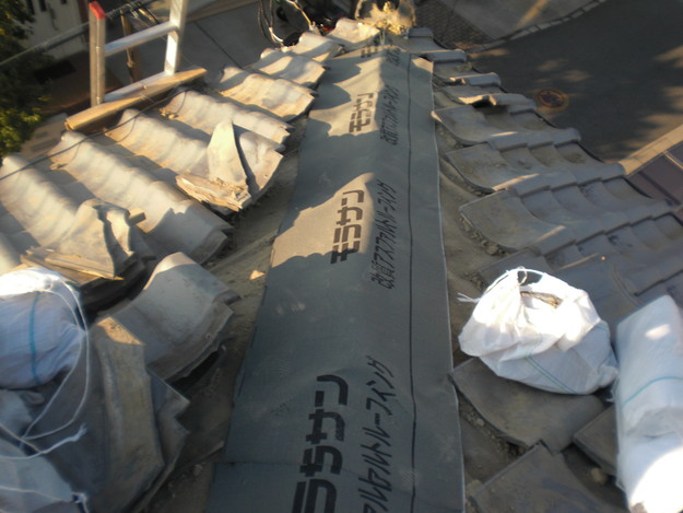加古川市　新設　棟瓦防水シート