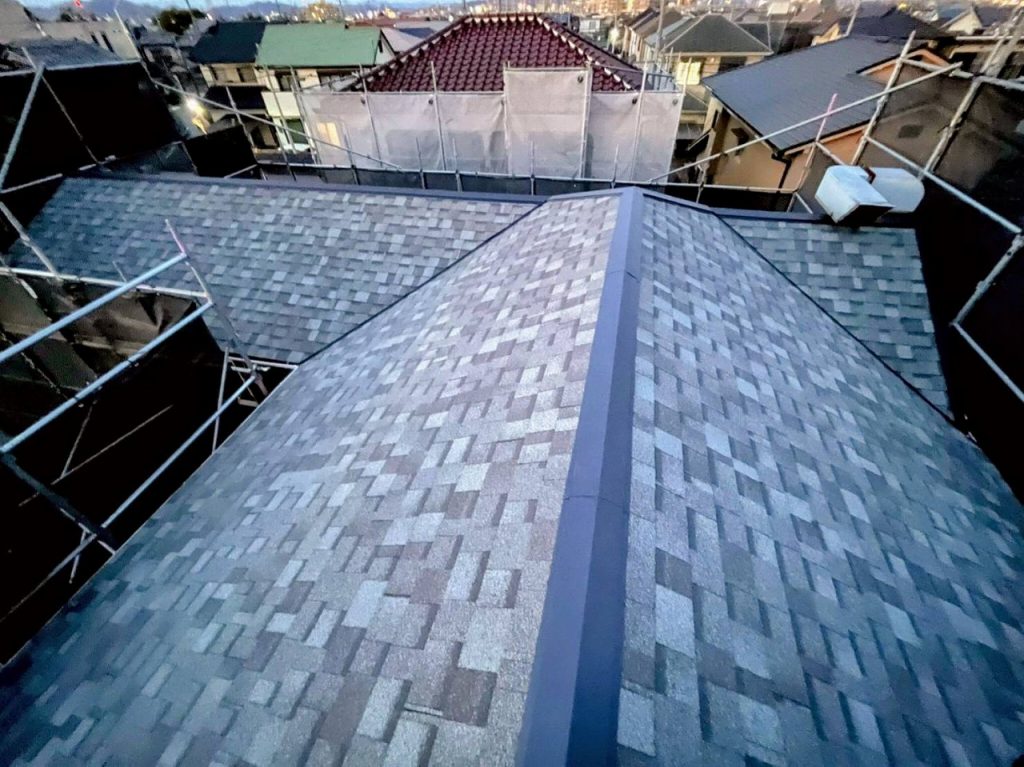 明石市　雹被害　屋根　シングル屋根　リッジウェイ
