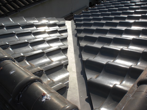 明石市　谷板金　ガルバリウム銅板　完了