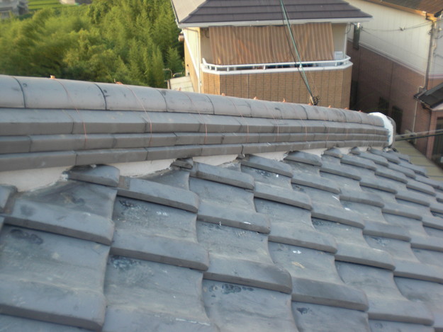 加古川市　棟瓦修理　施工完了