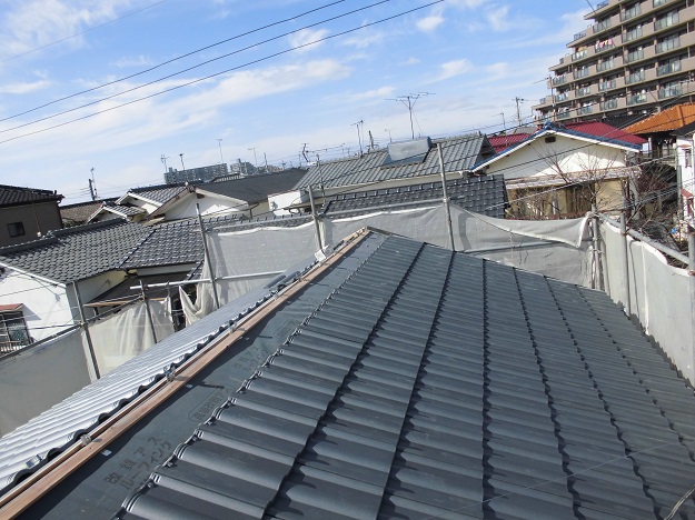 明石市　葺き替え　エアルーフ