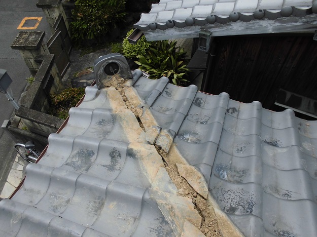 明石市　隅棟　施工中